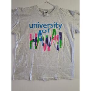 Vintage University of Hawaii T Shirt Rainbow Warriors Old School Y2K 90s
